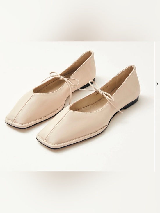 ALOHAS Shoes - ALOHAS SWAY CREAM LEATHER BALLET FLATS